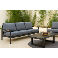 Outdoor Lounge Set Built for All-Weather Entertaining, Powder-Coated Aluminum, Premium Cushions, 4-Piece