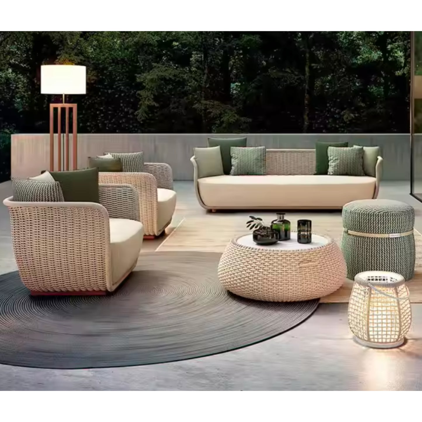 VerdeLoom Riviera Woven Lounge Set