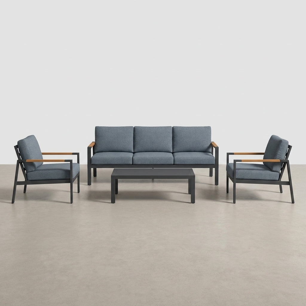 Solterra Luxe Outdoor Lounge Set — Studio Shot