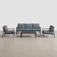 Solterra Luxe Outdoor Lounge Set — Studio Shot