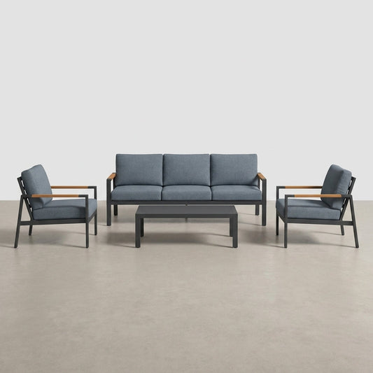 Solterra Luxe Outdoor Lounge Set — Studio Shot