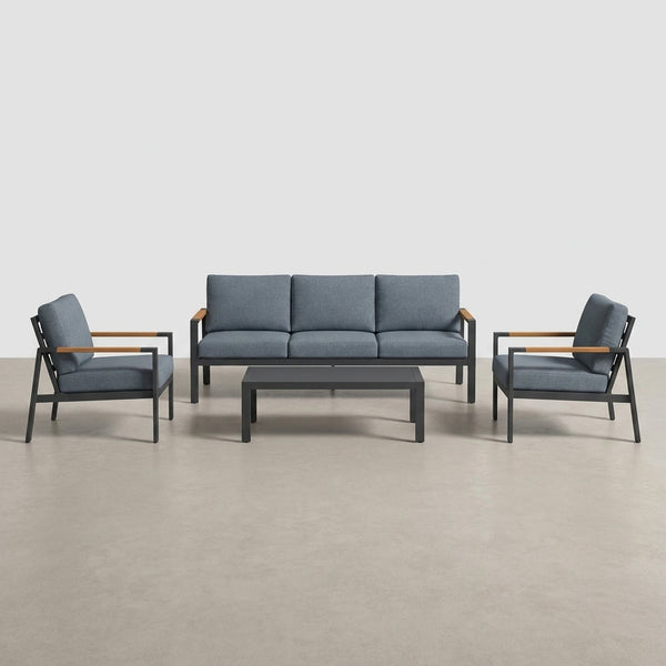 Solterra Luxe Outdoor Lounge Set — Studio Shot